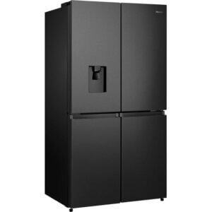 Hisense RQ758N4SWF1 PureFlat Fridge Freezer – Black Stainless Steel