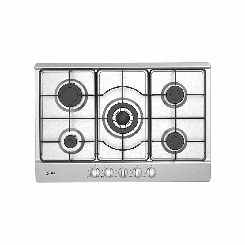 MIDEA built-In Gas Hob, 75 Cm – Stainless Steel