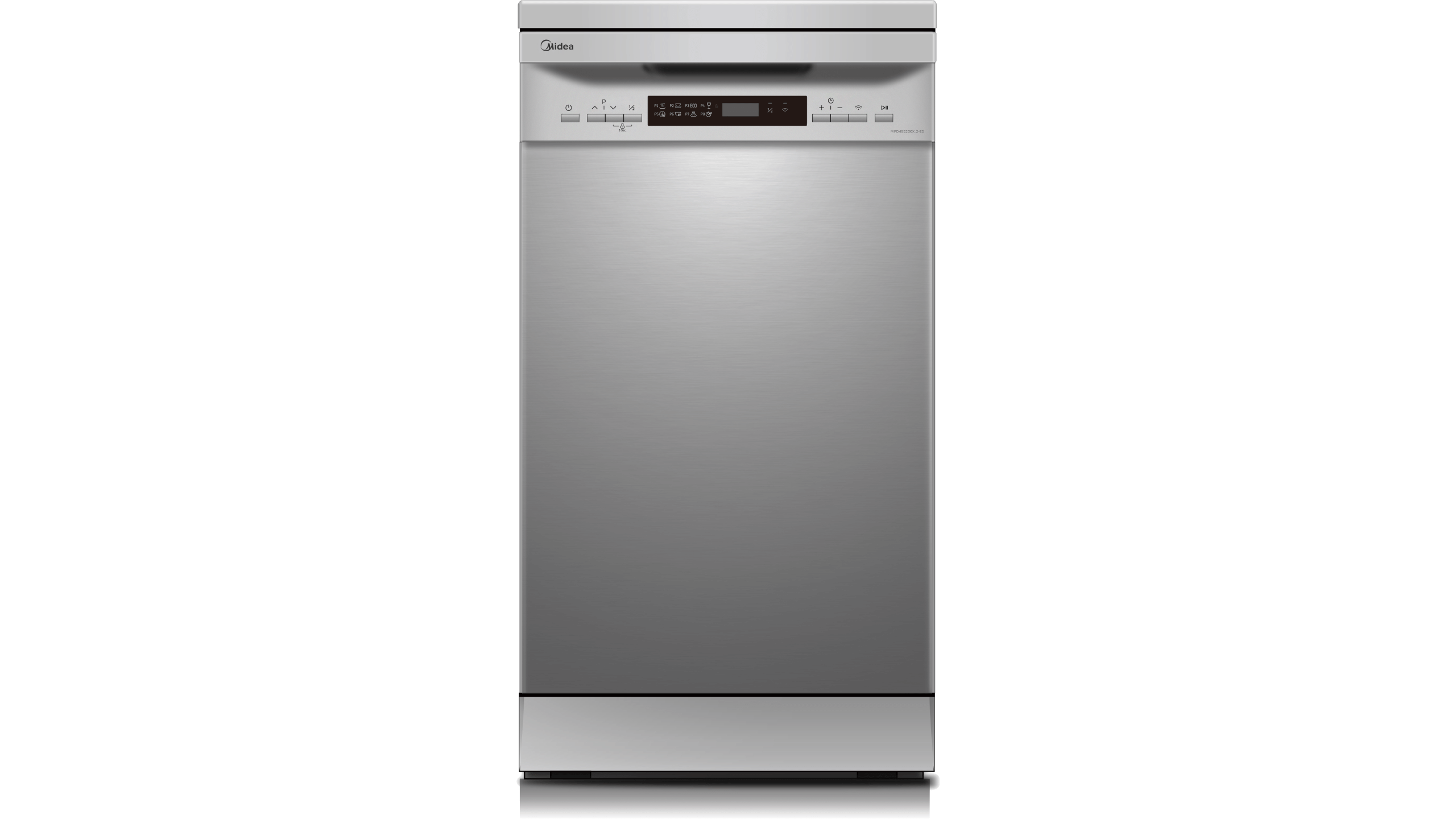 Midea Dishwasher Free Standing 45cm INOX With Wi-Fi Connectivity (MFD45S200X)
