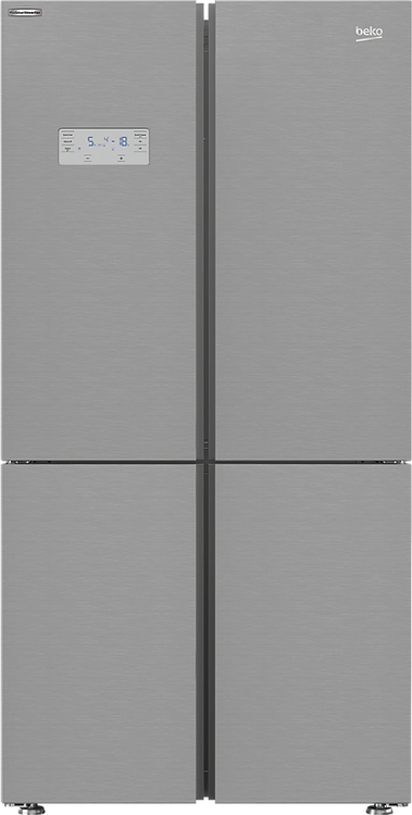 Beko American French Style Fridge Freezer in Stainless Steel SKU: GN1416233ZXN