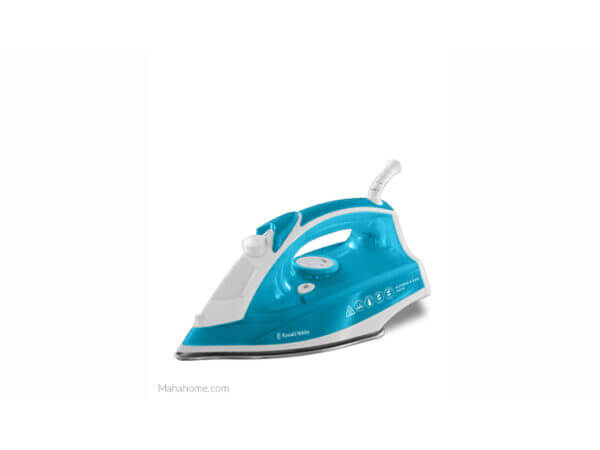 Russell Hobbs Blue Steam Iron Stainless Steel Soleplate 2400W