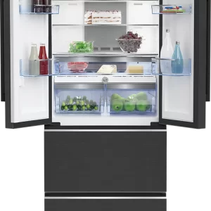 Beko American French Style Fridge Freezer in Dark Inox SKU: GNE490I31ZXRN