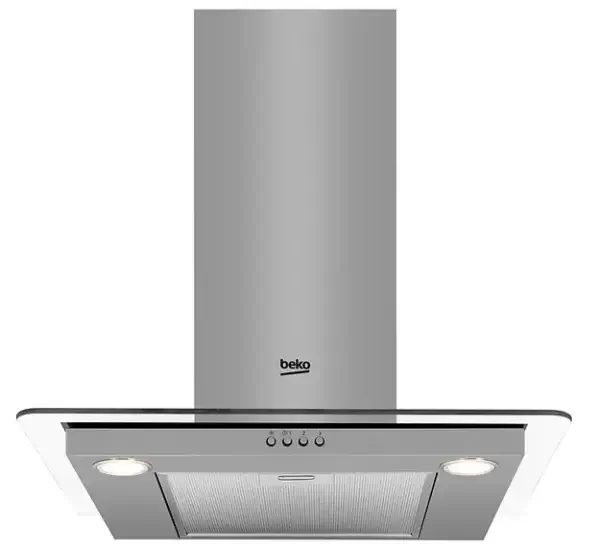 Beko Flat Glass Chimney Hood 60cm Stainless Steel SKU: HCF61620X