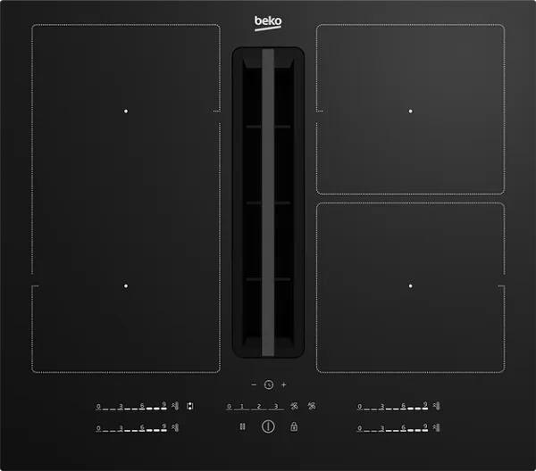 Beko Built-In Hob in Hood Induction 4 Zones 60cm Black SKU: HIXI64700UF