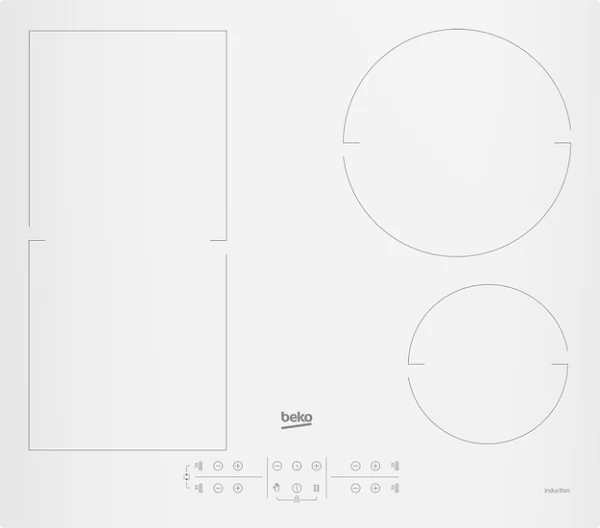 Beko Built-In Hob Induction 4 Zones 60 cm White SKU: HII64200FMTW