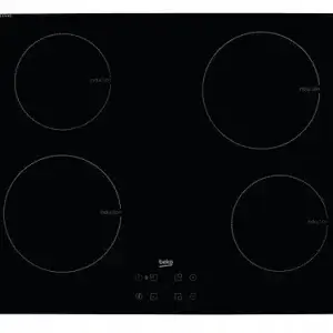 Beko Built-In 4 Zone Induction Hob 60cm Black Glass