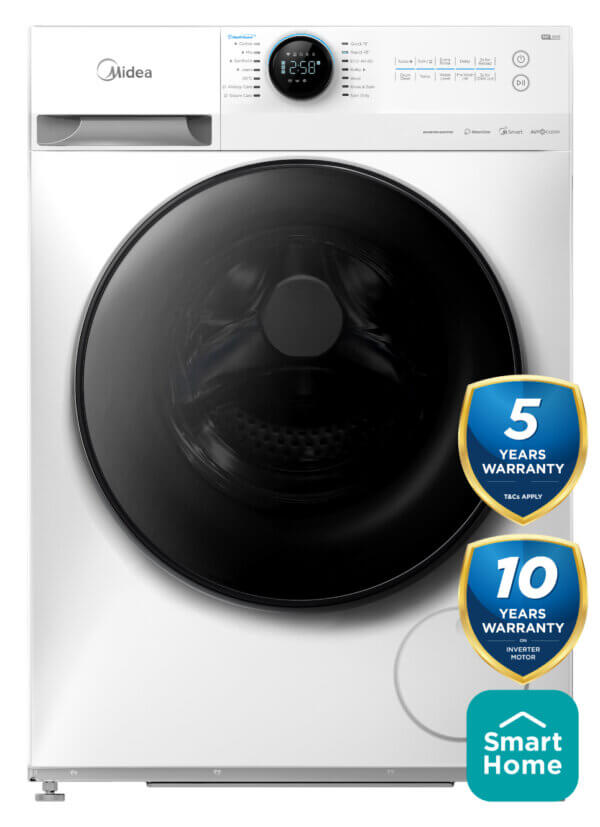 Midea Premium Lunar Series Washing Machine 10kg A Class Wi-Fi Control (MF200W100WB/W-HR)