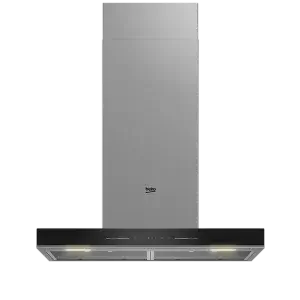 Beko 60cms T-Shape Hood Black with Stainless Steel SKU: BHCB66641BBHS